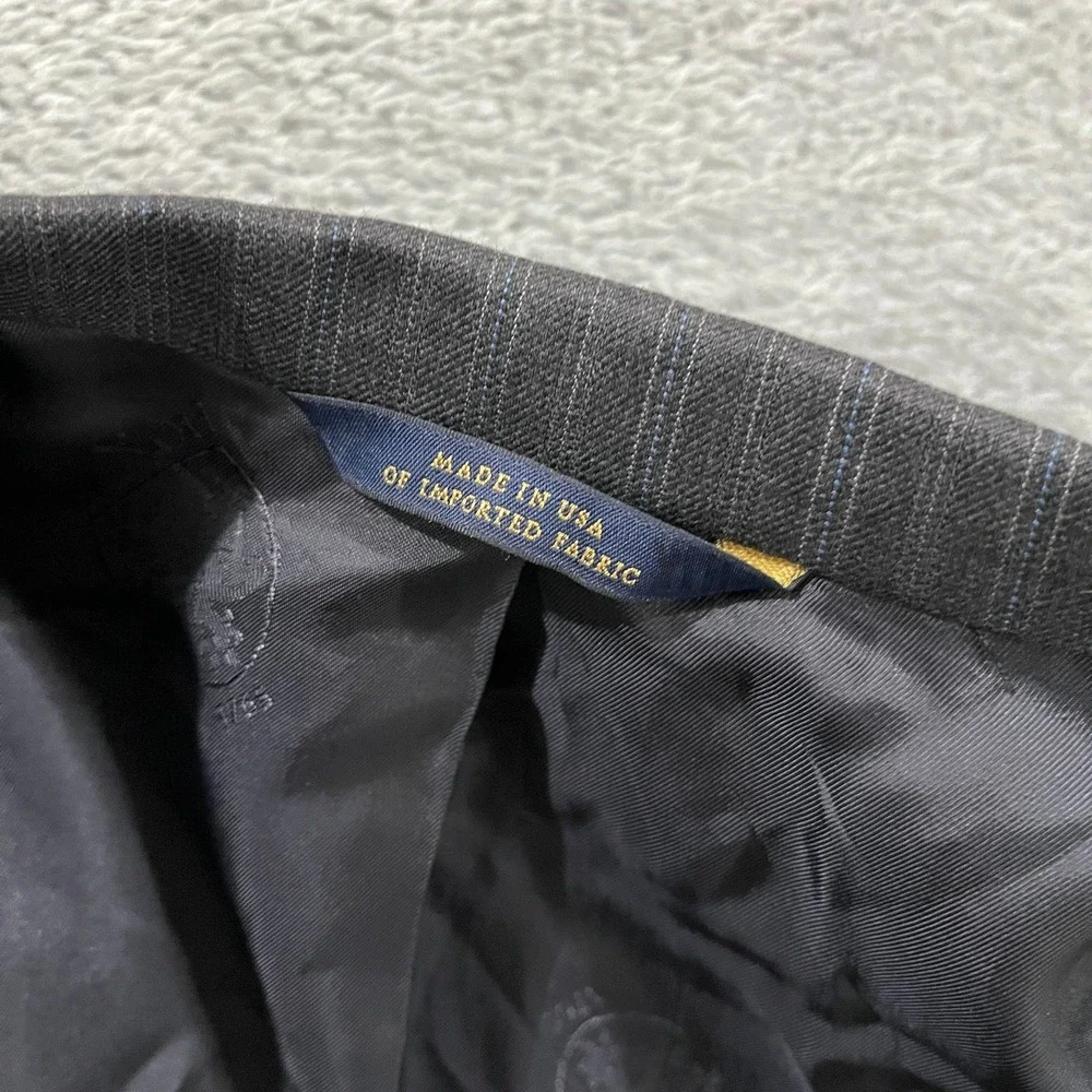 Brooks Brothers Blazer 1818 Milano Saxxon 100% Wool Size 40R Striped Academia‎